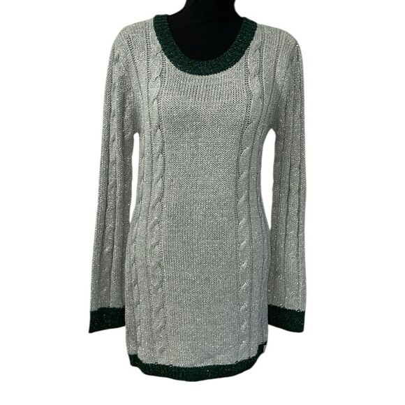 One Teaspoon Silver Metallic Silver Mini Sweater Dress(Size Small) - Picture 1 of 8